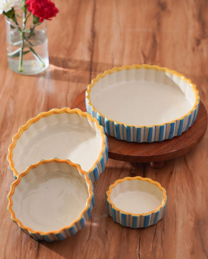 Pari Ceramic Serving Bowls | Set of 4