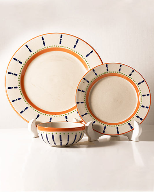 Parijat Bowl & Plates Dinnerware Set