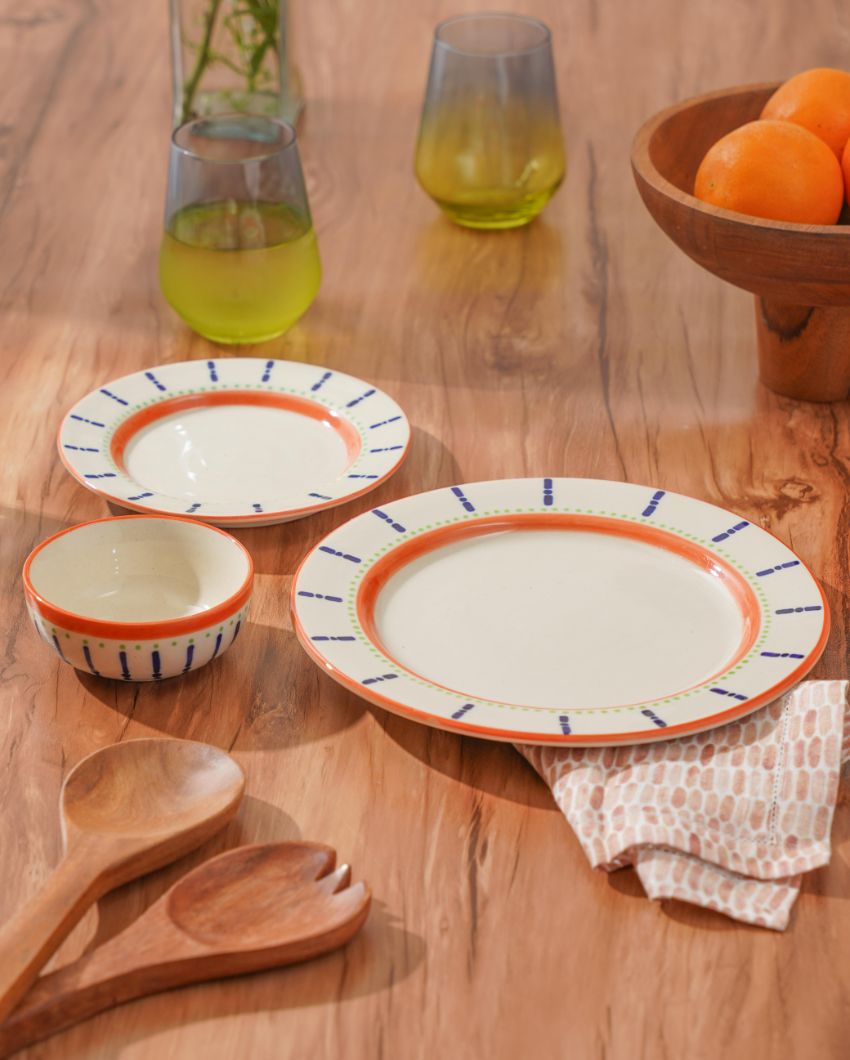Parijat Bowl & Plates Dinnerware Set