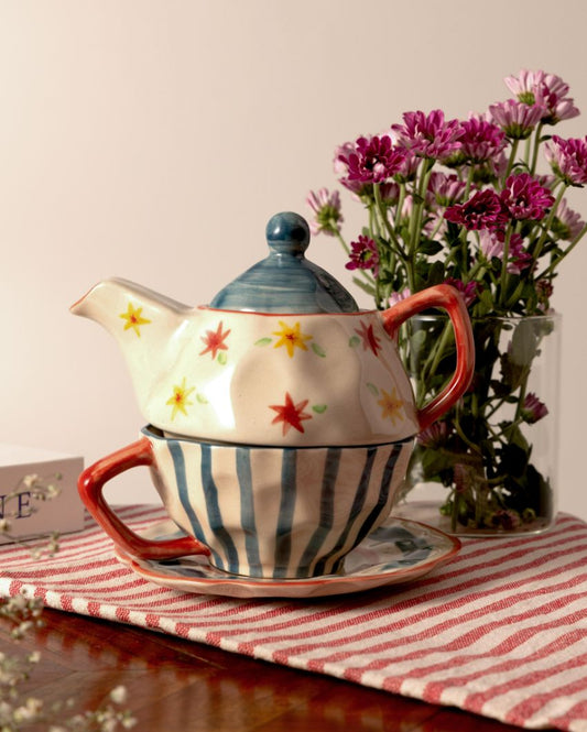 Rangoli Ceramic Tea Set