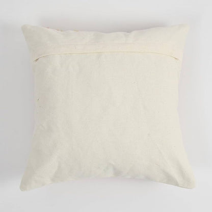 Charming Rainbow Motif Tufted Cushion Cover | 16x16 Inches