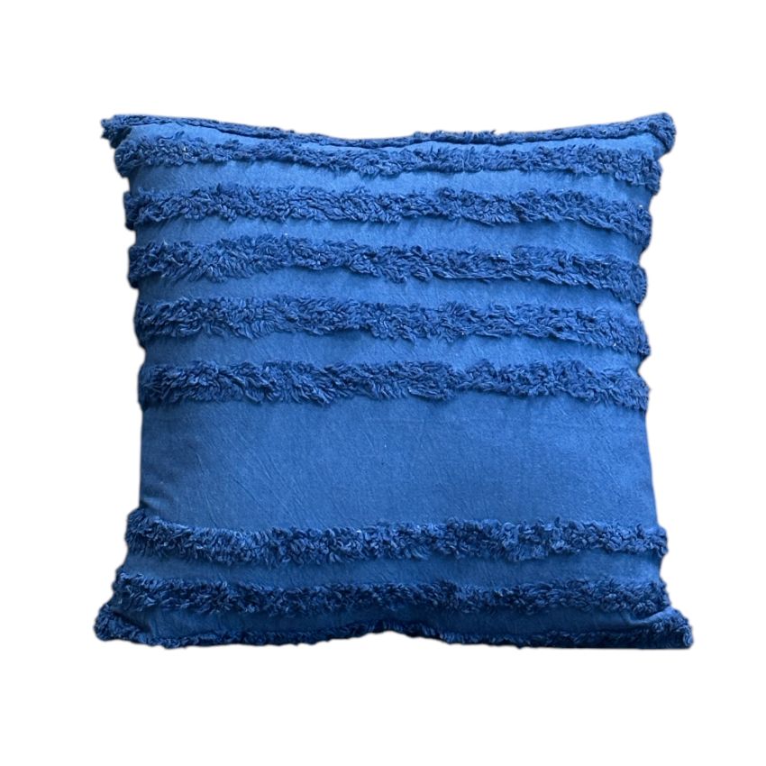 Unique Stripe Pattern Tufted Cushion Cover | Set of 2 | 16x16 Inches