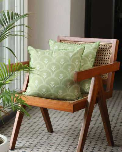 Carnation Cotton Cushion Covers | 16 x 16 inches