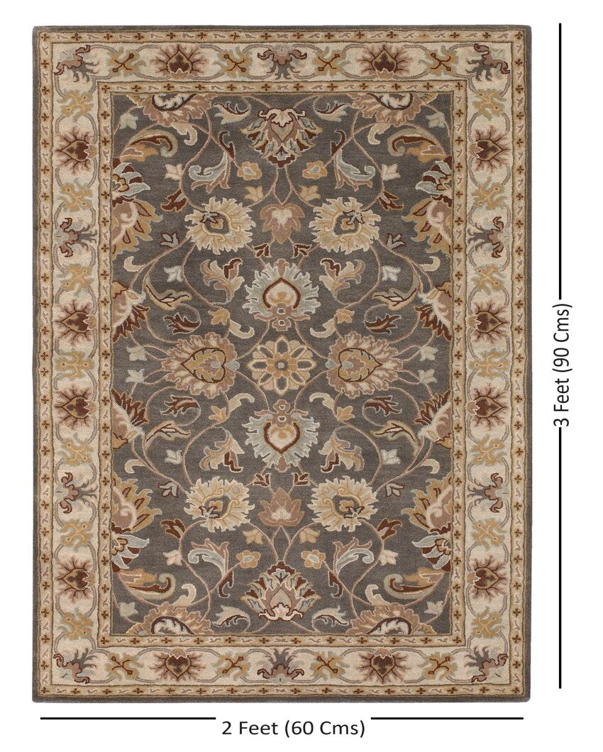 Caesar Handtufted Premium Woolen Carpet with Canvas