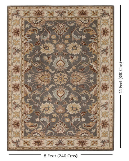 Caesar Handtufted Premium Woolen Carpet with Canvas