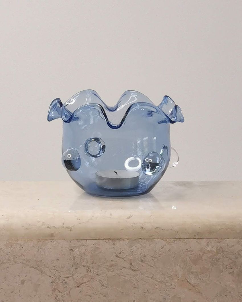 Calisto Handblown Glass Tea Light Holder