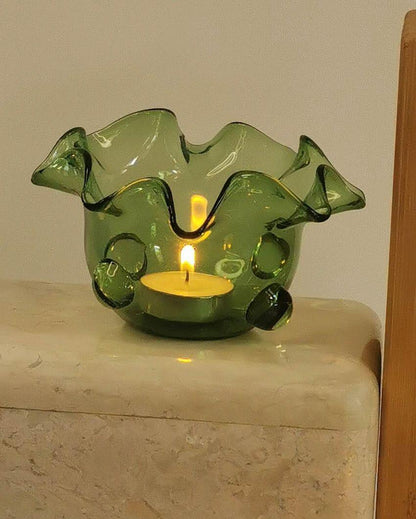 Calisto Handblown Glass Tea Light Holder