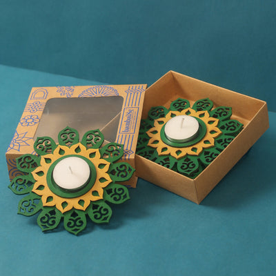 Royal Green Regular Tea Light Holder | Set of 2 Default Title