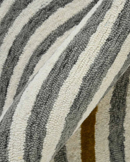 Wave Colorful Wool & Viscose Striped Hand-Tufted Rug Carpet