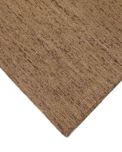 Brown Wool & Viscose Canyan Hand Tufted Carpet | 6x4, 8x5 ft 6 x 4 ft