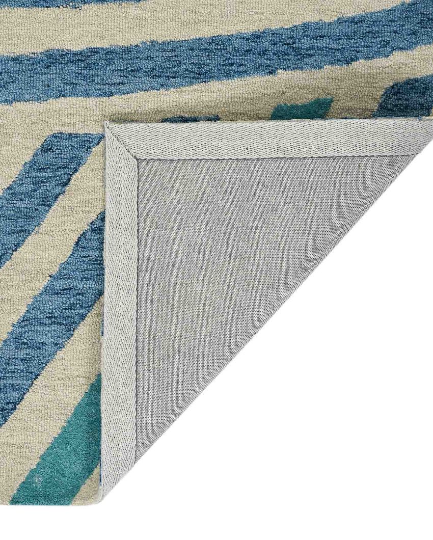 Ivory Canyan Hand Tufted Wool & Viscose Carpet | 6x4, 8x5 ft 6 x 4 ft
