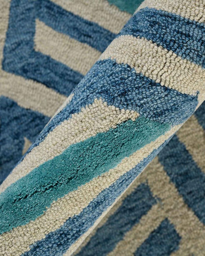 Ivory Canyan Hand Tufted Wool & Viscose Carpet | 6x4, 8x5 ft 6 x 4 ft
