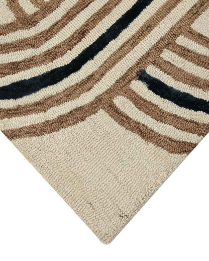 Coral Reef Wool & Viscose Striped Hand Tufted Rug Carpet