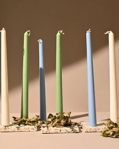 Colorful Taper Candles | Set of 6 | 22.86 cm / 9 inches