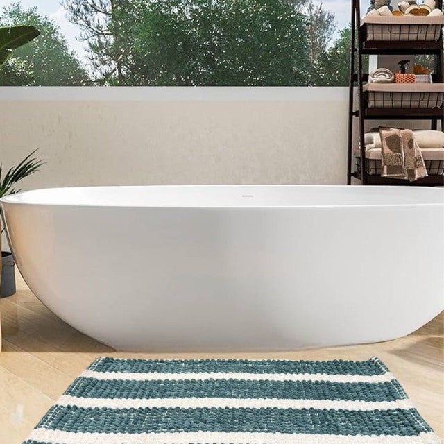 Stylish Pebble Bubble Loop Design Bathmat | 30 x 18 inches