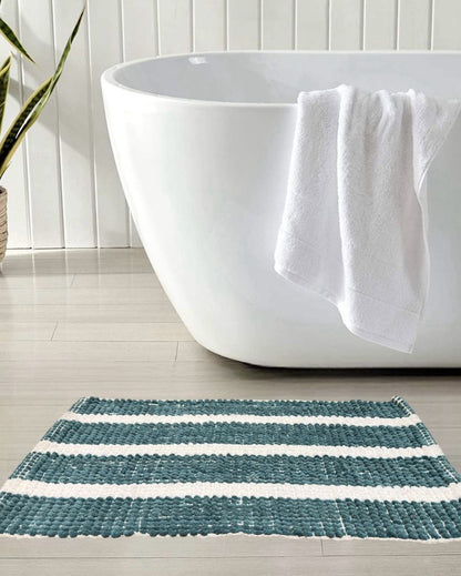 Stylish Pebble Bubble Loop Design Bathmat | 30 x 18 inches