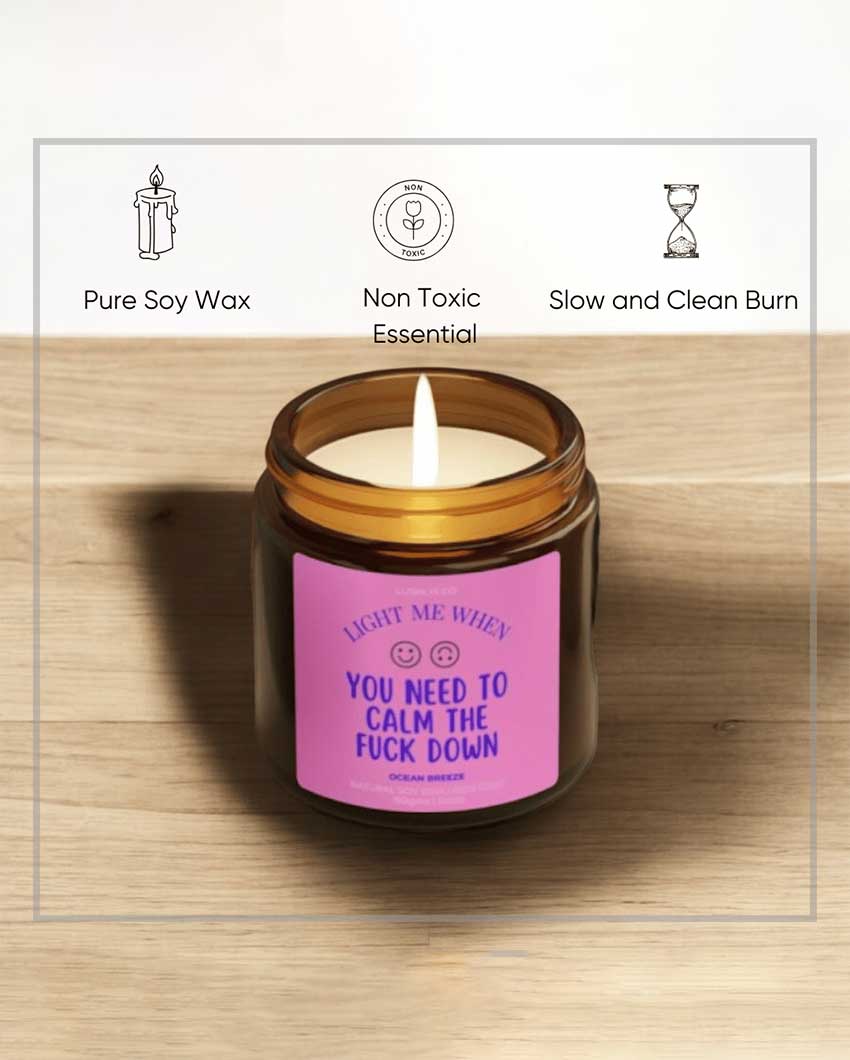 Calm Bliss Valentine Love Candles Ocean Breeze Soy Wax Candle | 3 x 3 inches | 150ml
