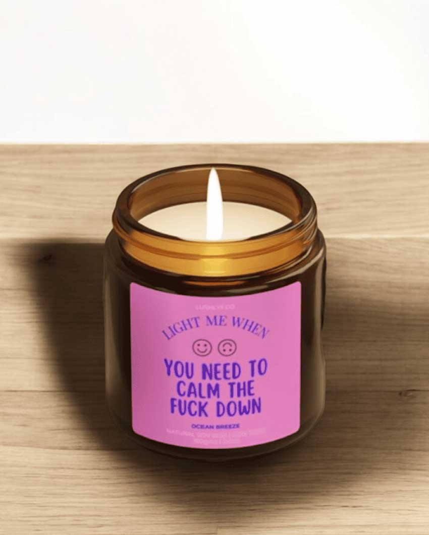 Calm Bliss Valentine Love Candles Ocean Breeze Soy Wax Candle | 3 x 3 inches | 150ml