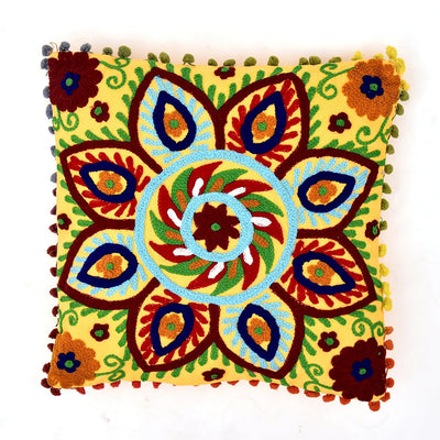 Southwestern Kilim Print Throw Pillow | 16 x 16 inches