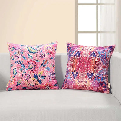 Neva  Foloral Design Cushion Covers | Set Of 2 Default Title