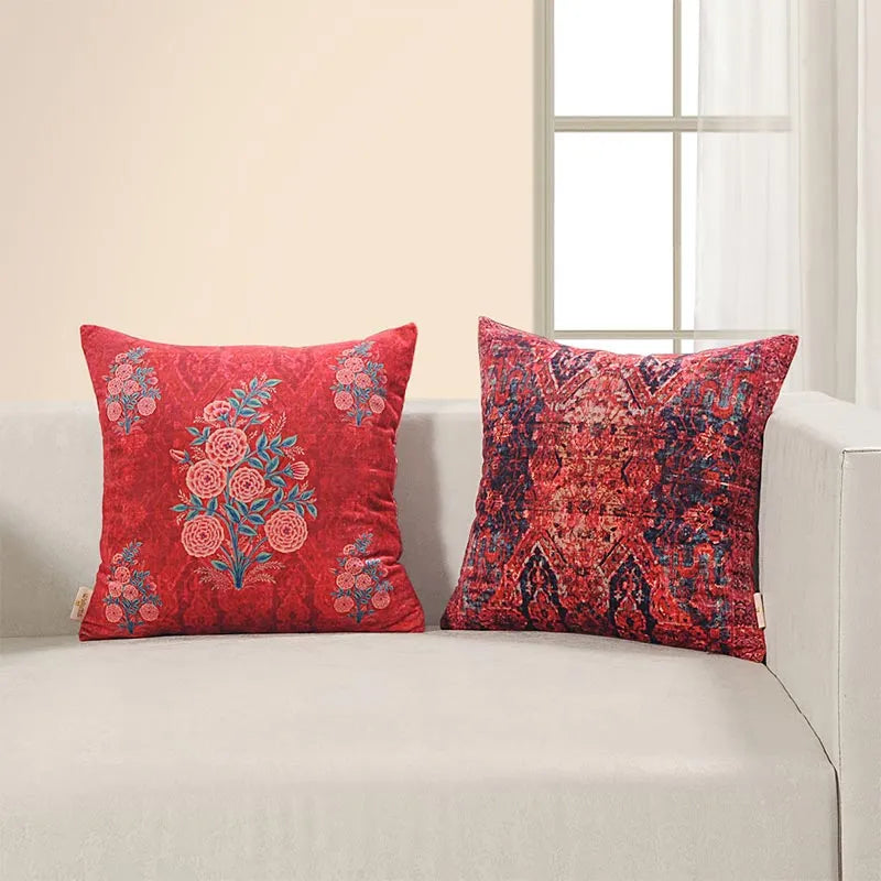 Siea  Foloral Design Cushion Covers | Set Of 2 Default Title