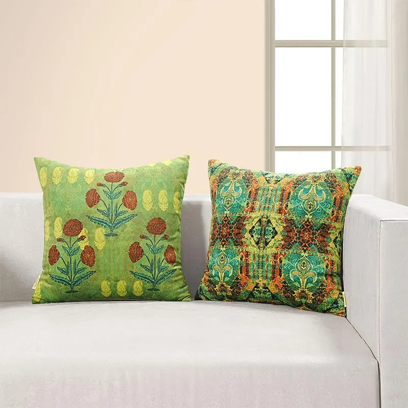 Silvia  Foloral Design Cushion Covers | Set Of 2 Default Title