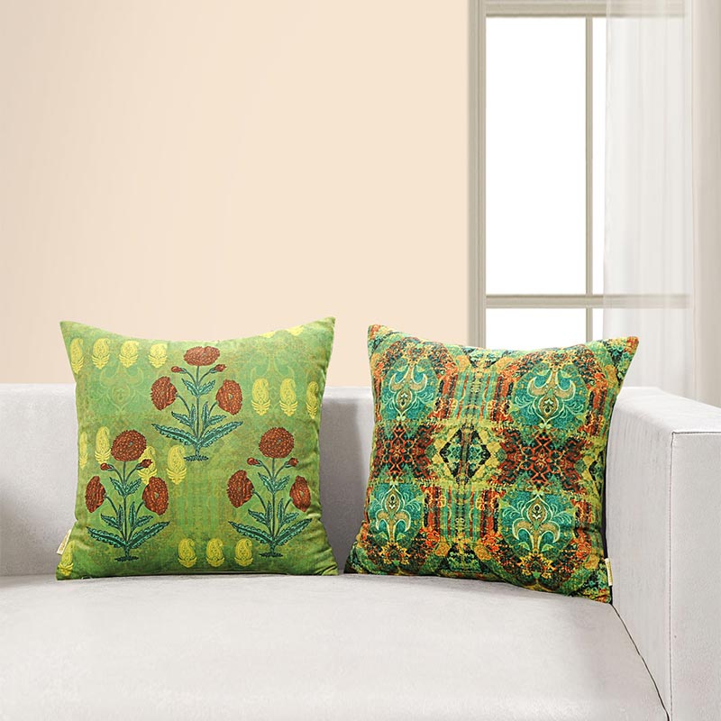 Silvia  Foloral Design Cushion Covers | Set Of 2 Default Title