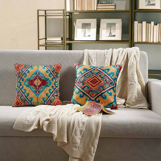 Rey  Aztec Design Cushion Covers | Set Of 2 Default Title