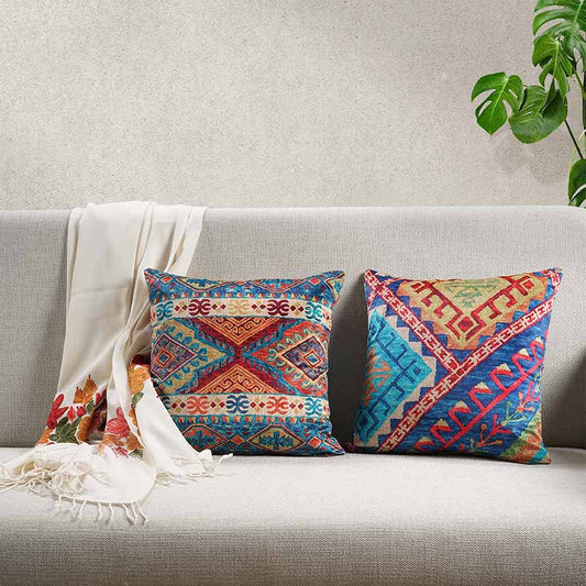 Ruh  Aztec Design Cushion Covers | Set Of 2 Default Title