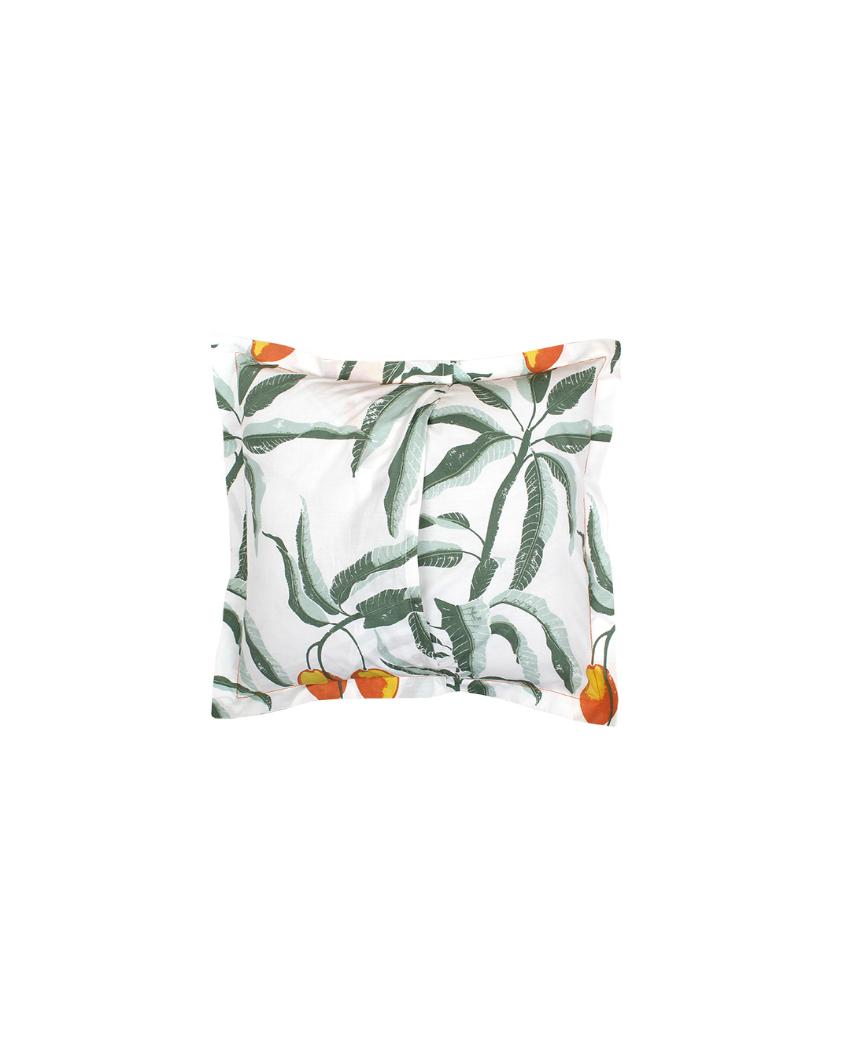 Orange Amra Cotton Cushion Cover | Single | 16 x 16 Inches