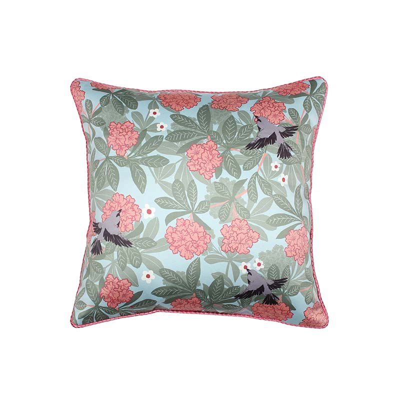 Bulbul Cushion Covers | 16 x 16 Inches | Single, Set Of 2 Set Of 2
