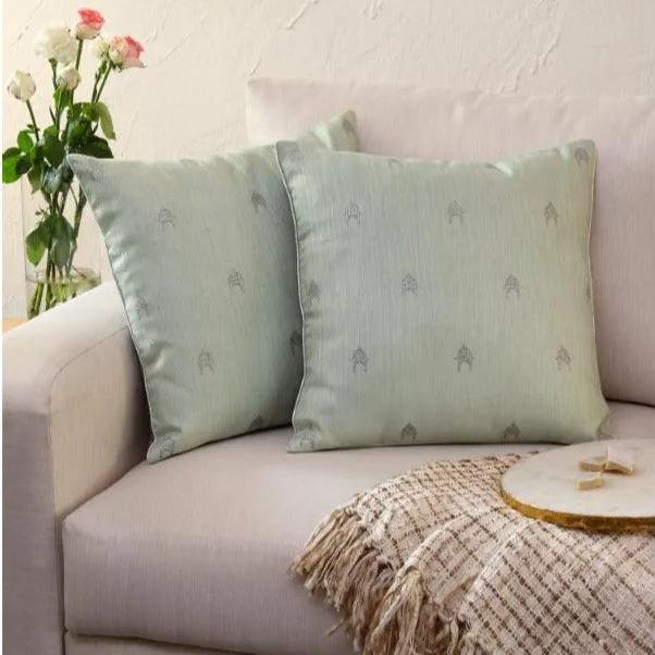Chhatra Polyester Cushion Covers | Set of 2 |  16 x 16 inches