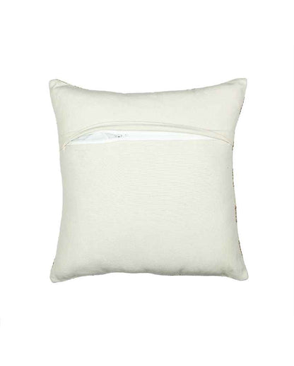 Checkerboard Beige Cushion Covers | Set of 2 | 16 x 16 inches