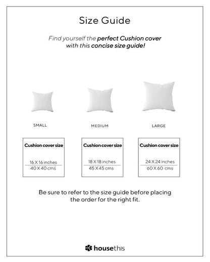 Brown Girnar Cotton Cushion Covers | Set Of 2 | 18 x 18 inches