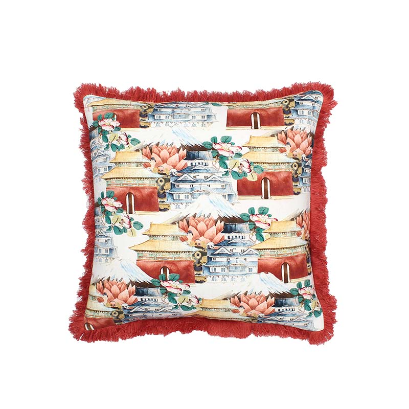 Hemis Gompa Cushion Covers | 16 x 16 Inches | Single, Set Of 2 Set Of 2