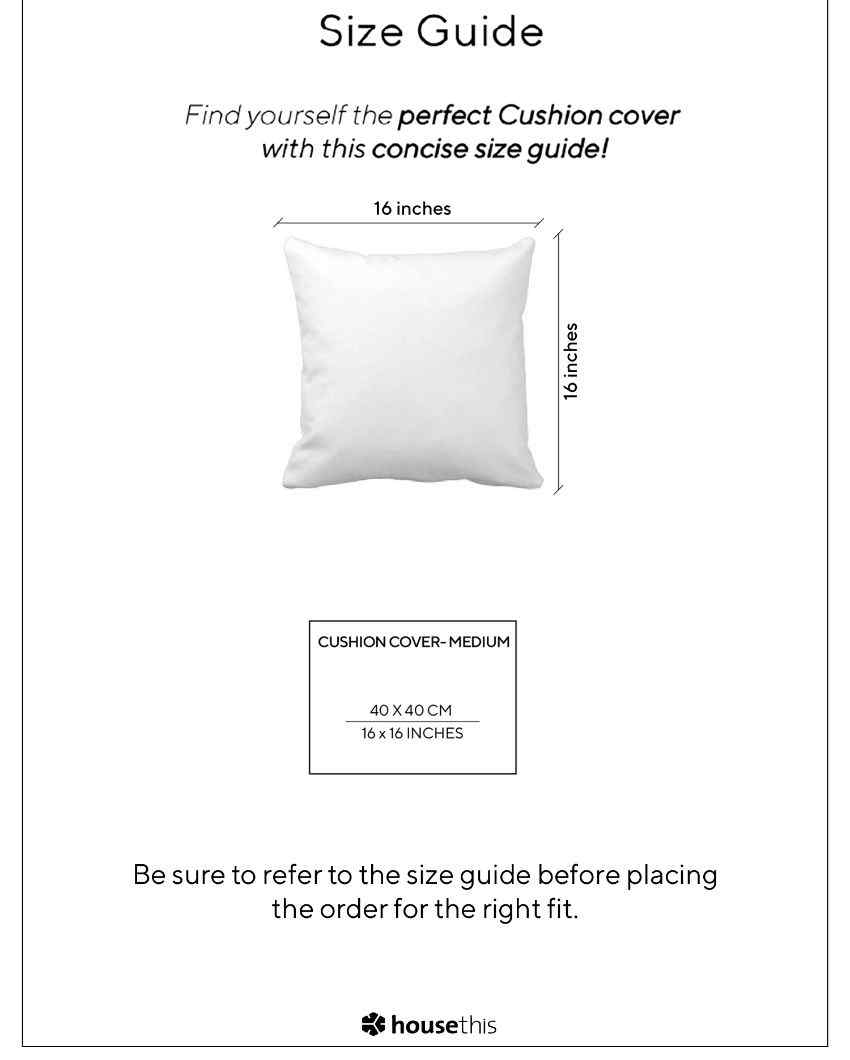 Madhukar Cotton Satin Cushion Covers | Set of 2 | 16 X 16 Inches