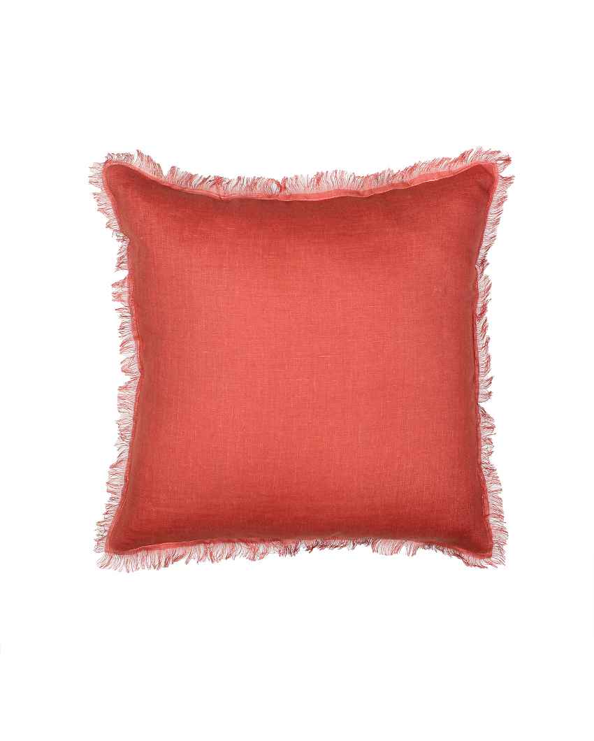 Meher Rust Modern Cushion Covers | Set of 2 | 16 x 16 inches