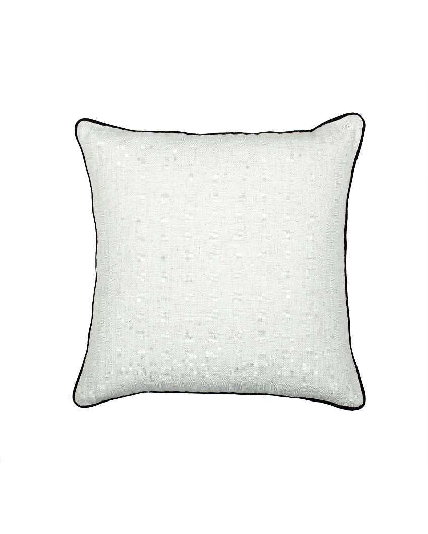 Safaid Ivory Cushion Covers | Set of 2 | 16 x 16 inches