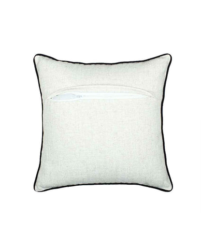 Safaid Ivory Cushion Covers | Set of 2 | 16 x 16 inches