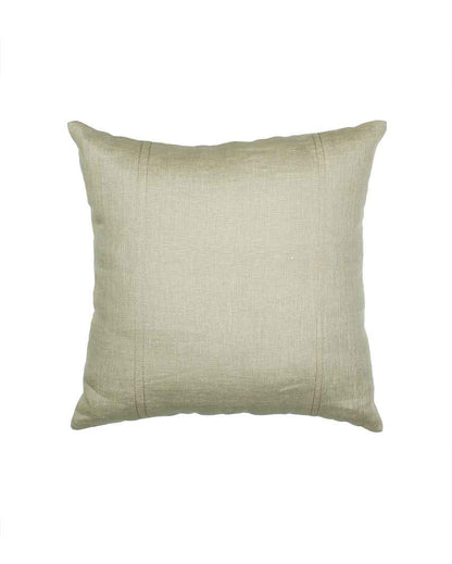 Saanjh Beige Stylish Cushion Covers | Set of 2 | 16 x 16 inches