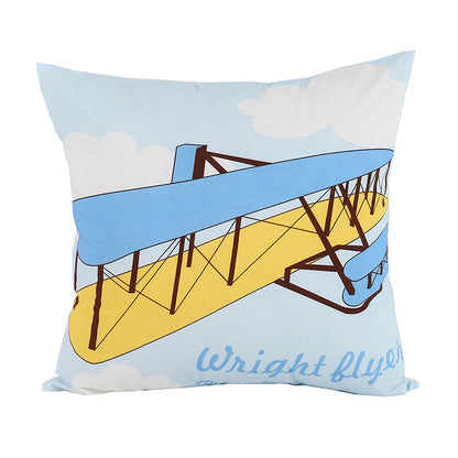 The Stearman Puzzle B Cushion Cover | 16 x 16 Inches | Set Of 2 Default Title