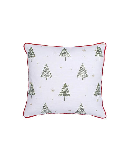 Sparkling Tree Cotton Cushion Covers | Set of 2 | 16 x 16 inches
