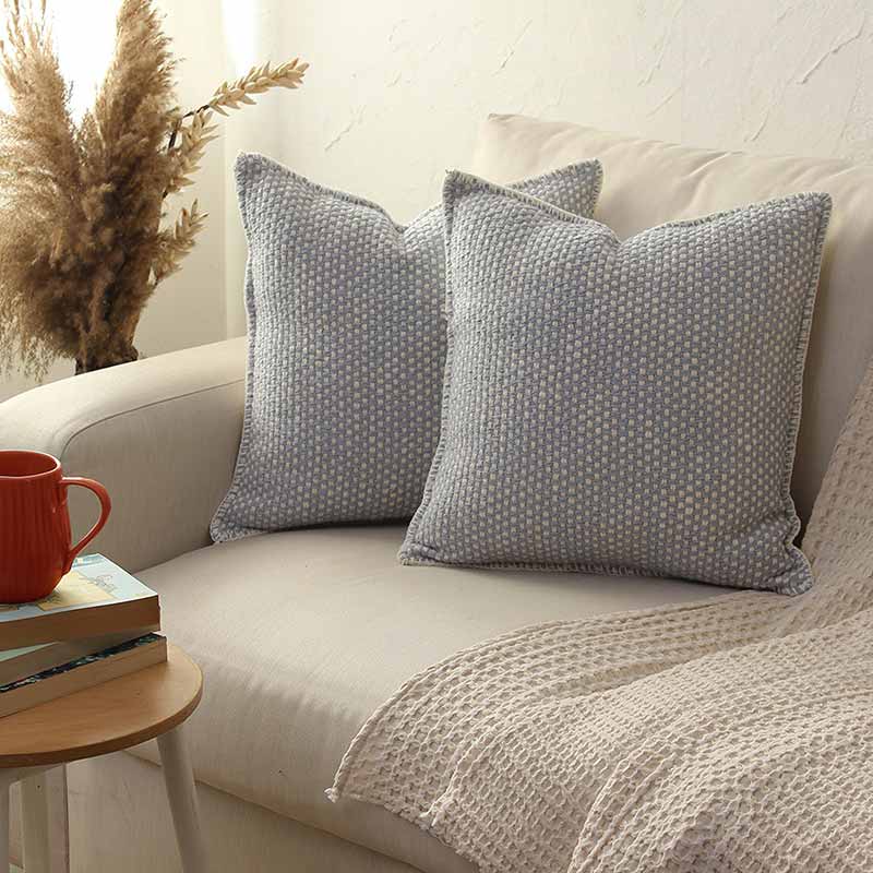 Vanya Cushion Cover | Multiple Colors Light Blue