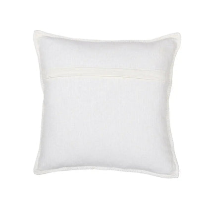 Off White Vanya Cotton Cushion Cover | 16 x 16 Inches