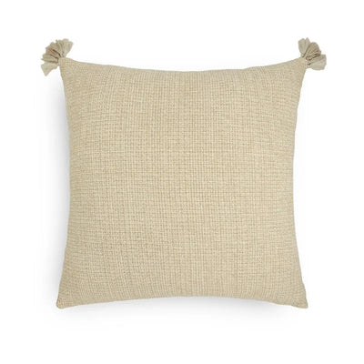 Ananya Handwoven Cream Cushion Cover 20x20 Inch