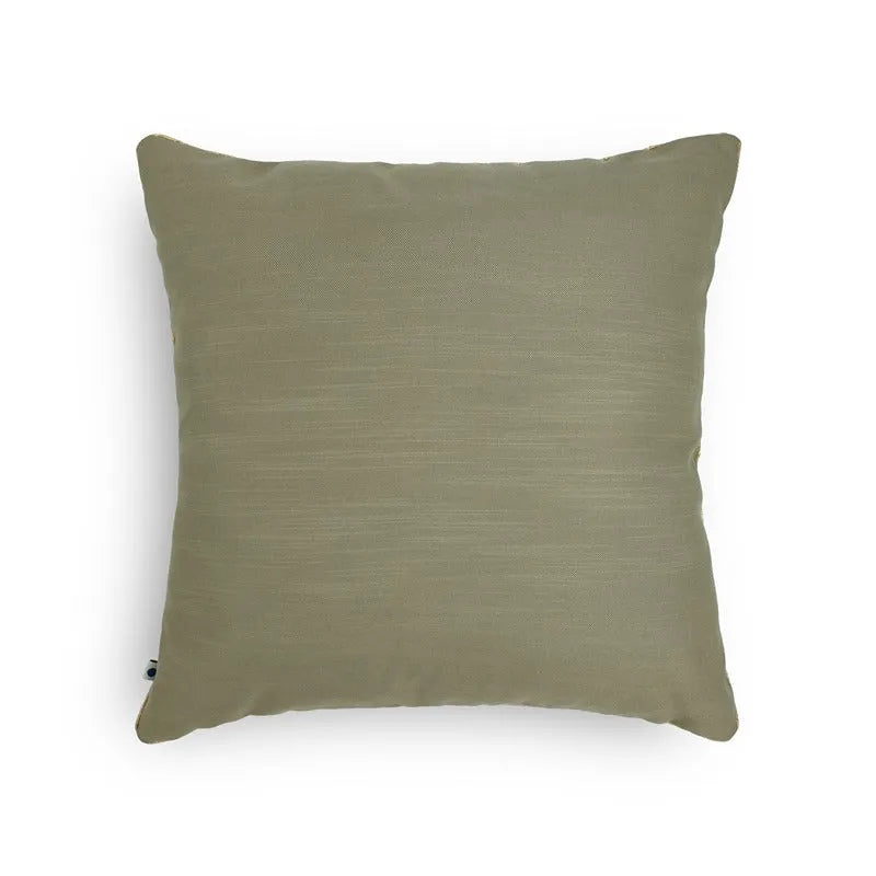 Leafy Green Ananya Handwoven Cushion Cover 20x20 Inch