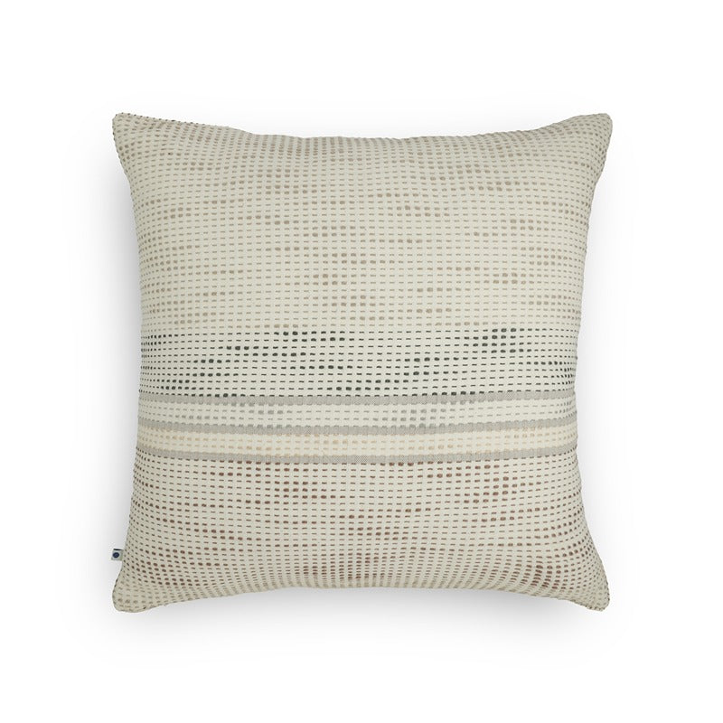 Cream Bagicha Hand Embroidered Cushion Cover 20x20 Inch