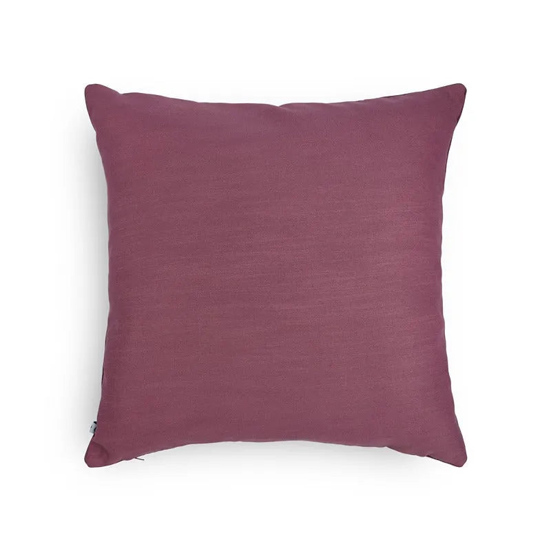 Saubhagya Hand Embroidered Cushion Cover Purple