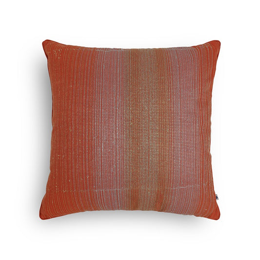 Ratna Rust Embroidered Cushion Cover 12x12 Inch