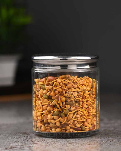 Food Storage Friendly Design Transparent Glass Jar Containers | 4 x 4 inches | 500ml